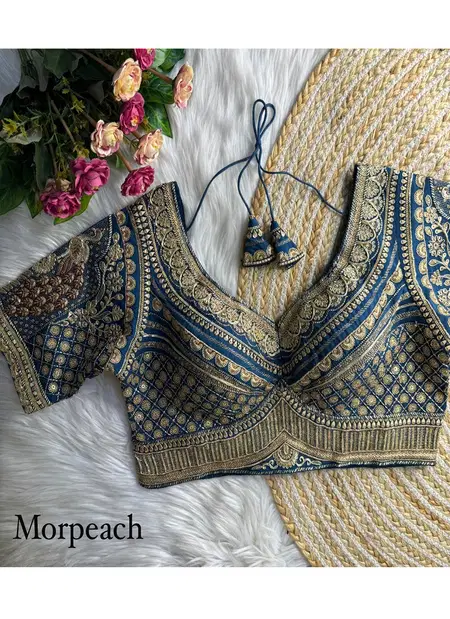 Tew Pure Soft Roman Silk Work Blouse Wholesale Clothing Distributors In India
